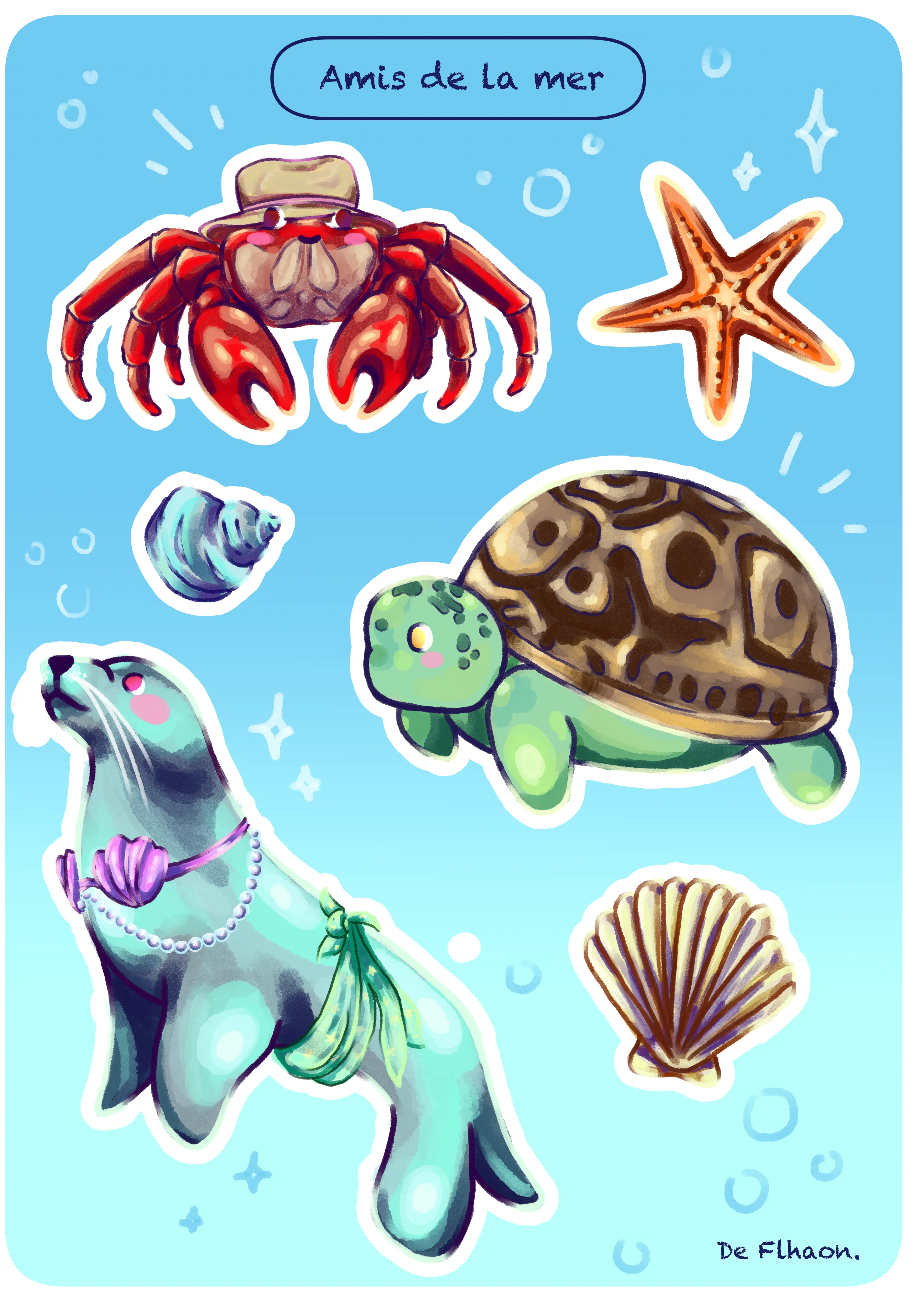 Amis de la Mer - Stickers